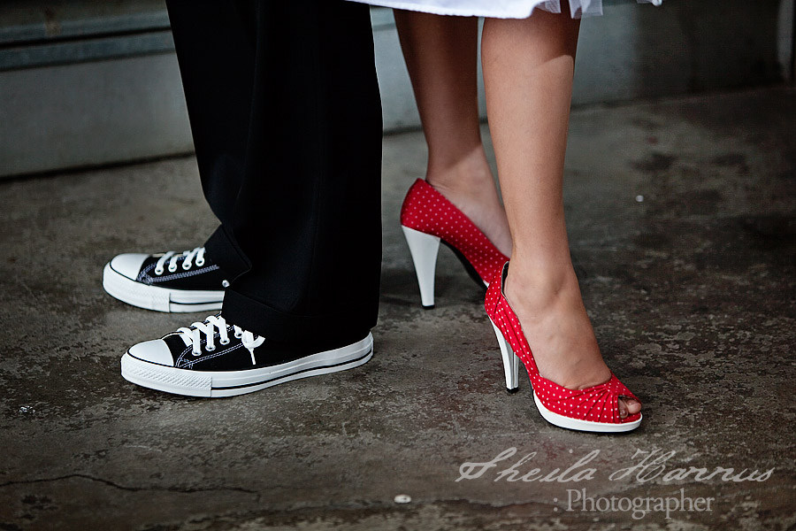 Retro inspired day after wedding bridal photo shoot with Sheila Hannus photography at Mockingbird Station in Dallas