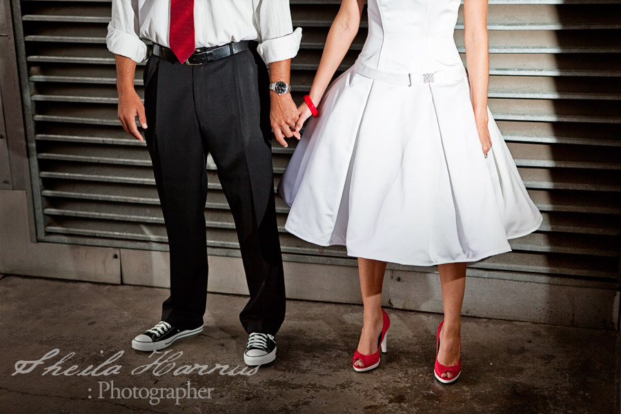 Retro inspired day after wedding bridal photo shoot with Sheila Hannus photography at Mockingbird Station in Dallas