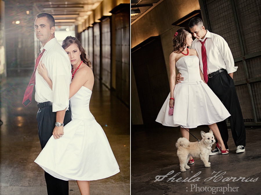Retro inspired day after wedding bridal photo shoot with Sheila Hannus photography at Mockingbird Station in Dallas