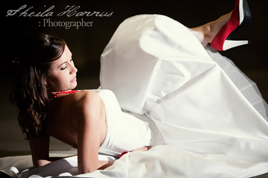 Retro inspired day after wedding bridal photo shoot with Sheila Hannus photography at Mockingbird Station in Dallas